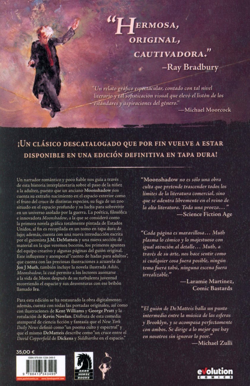 Moonshadow Contraportada Evolution Comics (Panini)