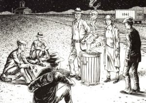 Reyes disfrazados Vagabundos.junto al fuego recorte