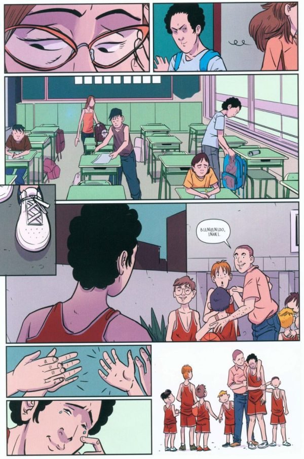 Subnormal. Una historia de acoso escolar Estilo de dibujo