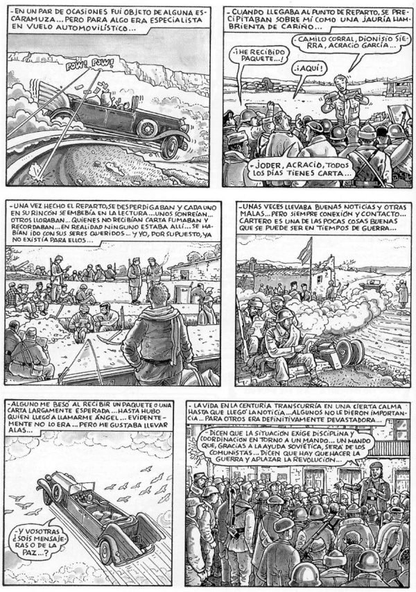 El arte de volar El punto de reparto