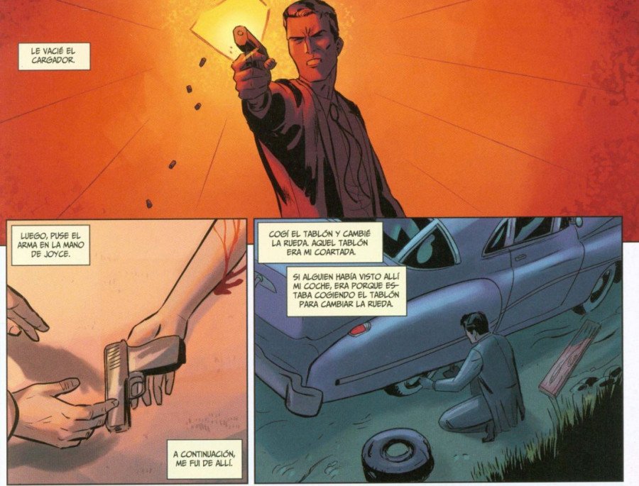 Vaciando el cargador de la pistola