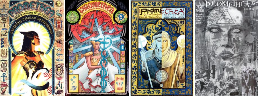 Algunas portadas de Promethea