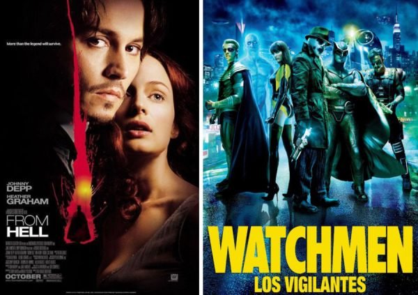 From Hell y Watchmen películas