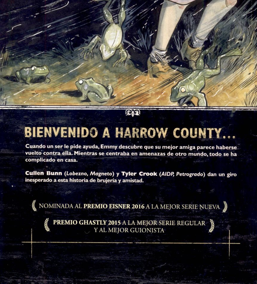 Harrow County recorte de la contraportada