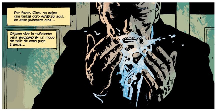 Max Winters lavándose la cara