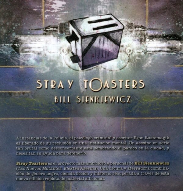 Stray Toasters contraportada de ECC Ediciones Stray Toasters contraportada de ECC Ediciones