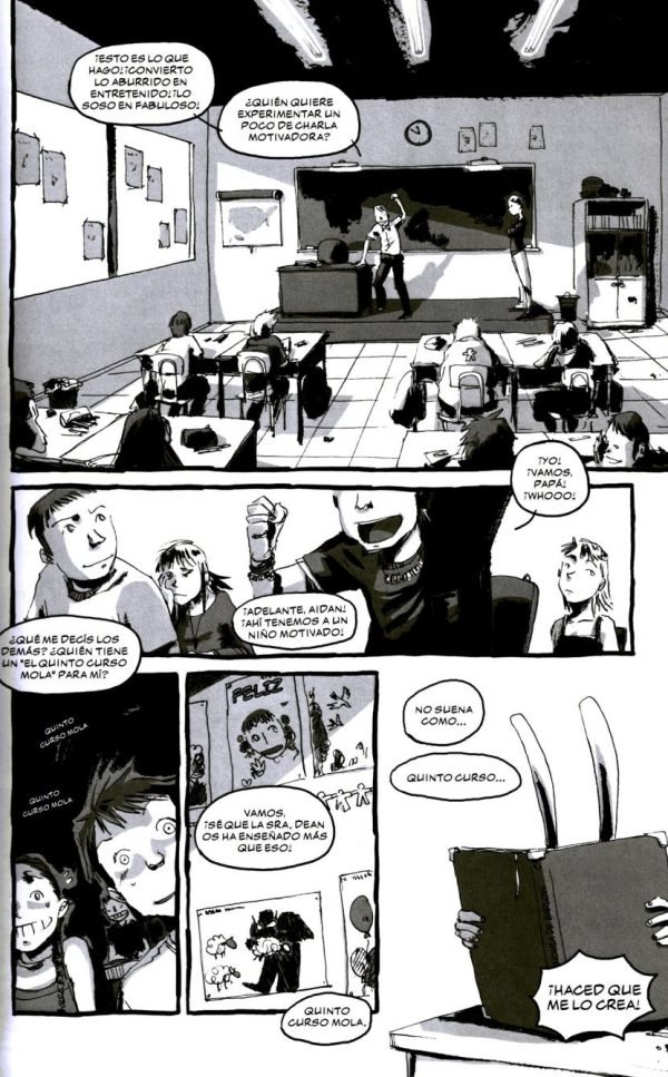 Una charla motivadora en clase