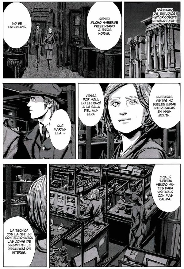 La sombra sobre Innsmouth La sala del museo