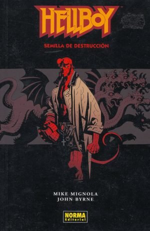 El cómic de terror Hellboy de Mike Mignola y John Byrne portada El cómic de terror Hellboy de Mike Mignola y John Byrne portada