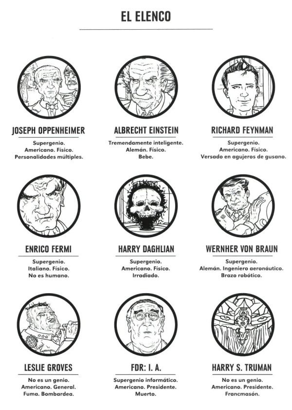 El elenco de personajes El elenco de personajes